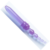 Anal and Smooth purple jelly double dong
