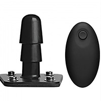 Vac-U-Lock Vibrating Plug with Snaps and Remote